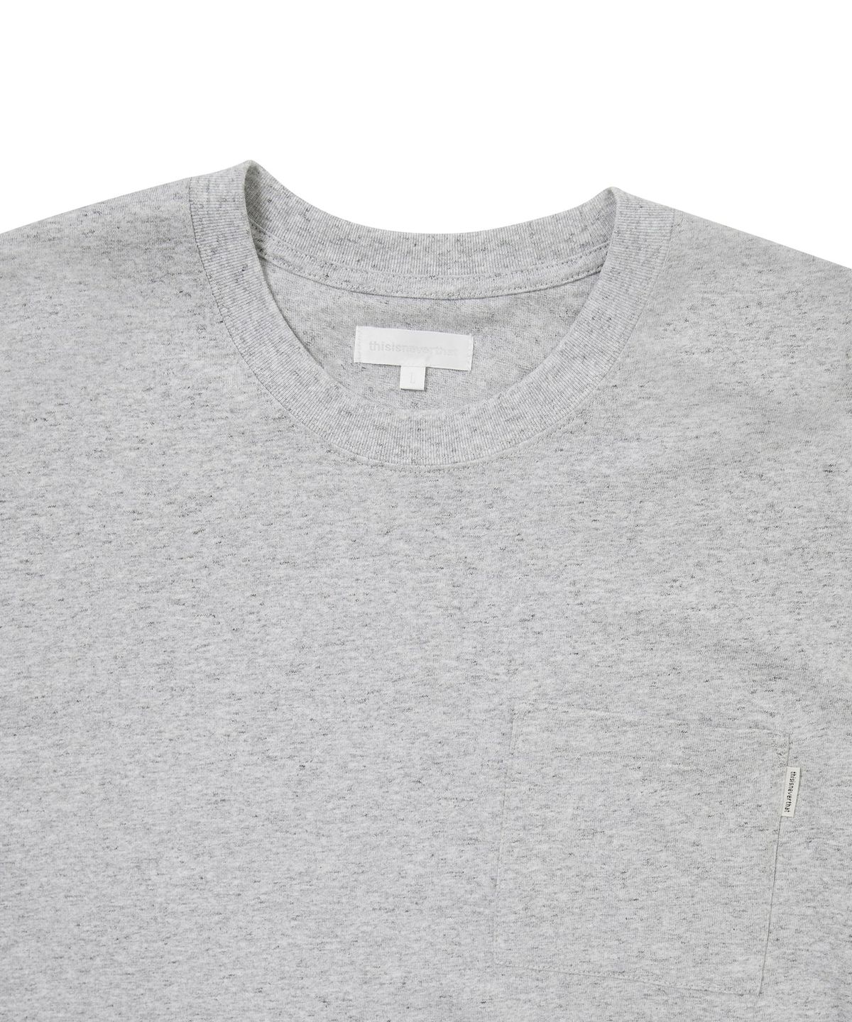 디스이즈네버댓(THISISNEVERTHAT) Basic Pocket L/S Tee Heather Grey