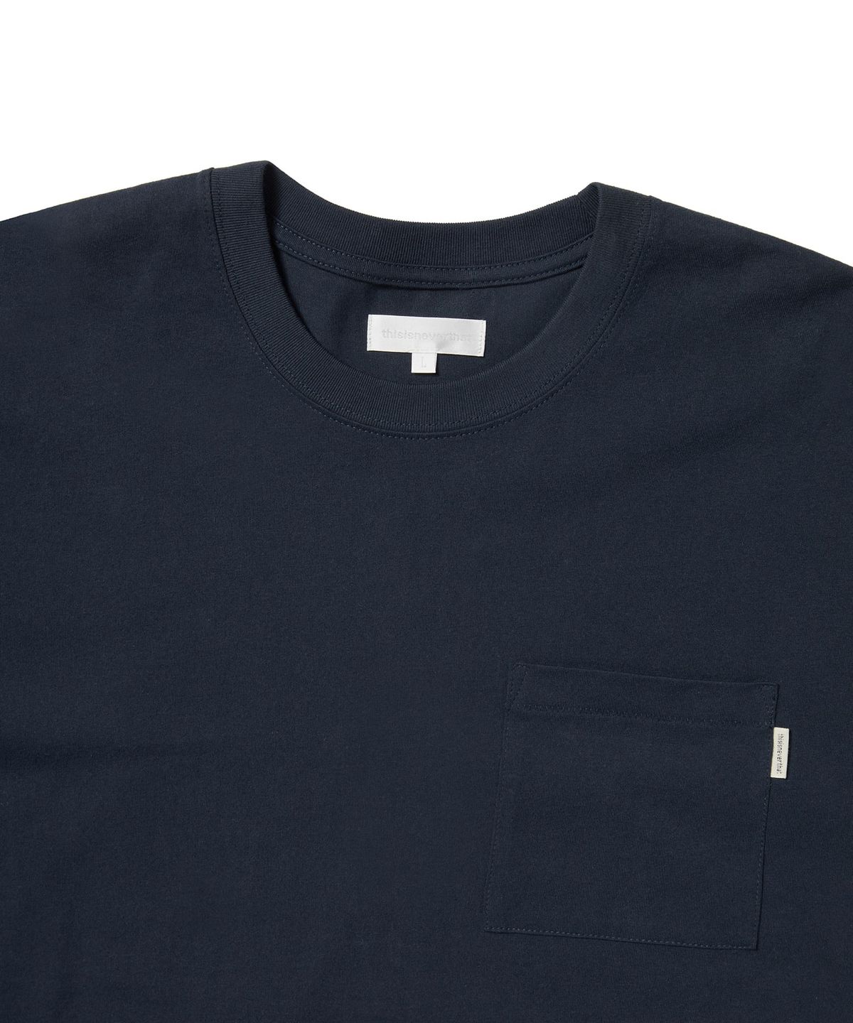 디스이즈네버댓(THISISNEVERTHAT) Basic Pocket L/S Tee Navy