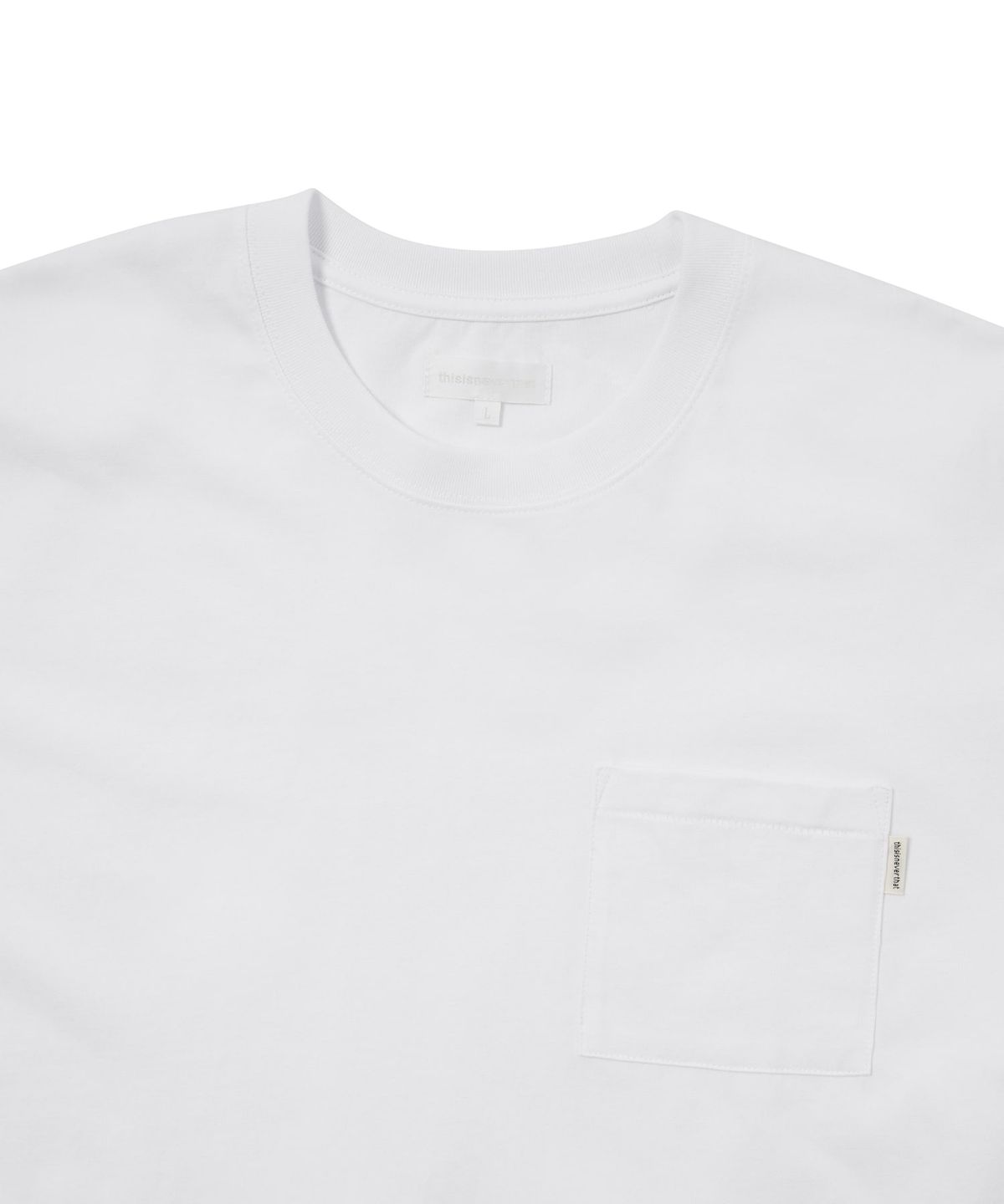 디스이즈네버댓(THISISNEVERTHAT) Basic Pocket L/S Tee White