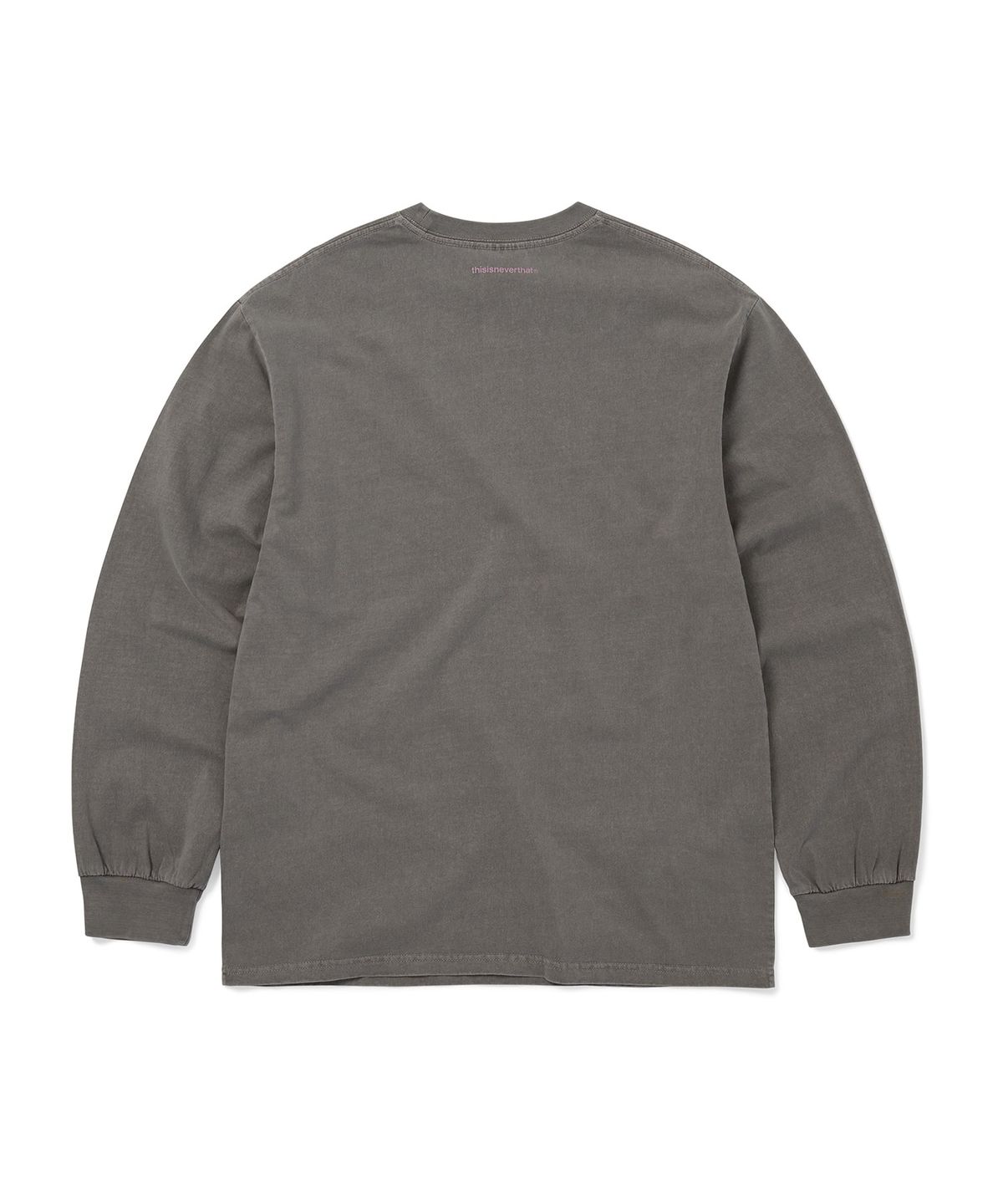 디스이즈네버댓(THISISNEVERTHAT) T-Logo L/S Tee Dark Grey