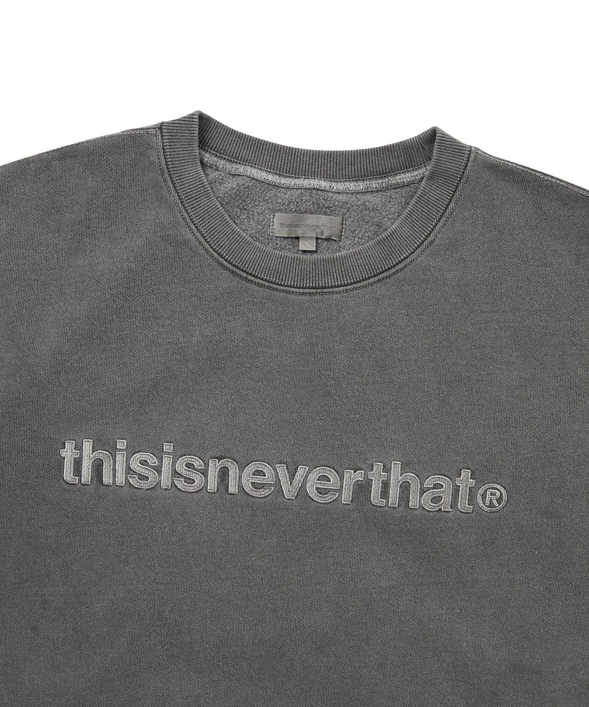디스이즈네버댓(THISISNEVERTHAT) T-Logo Crewneck Charcoal