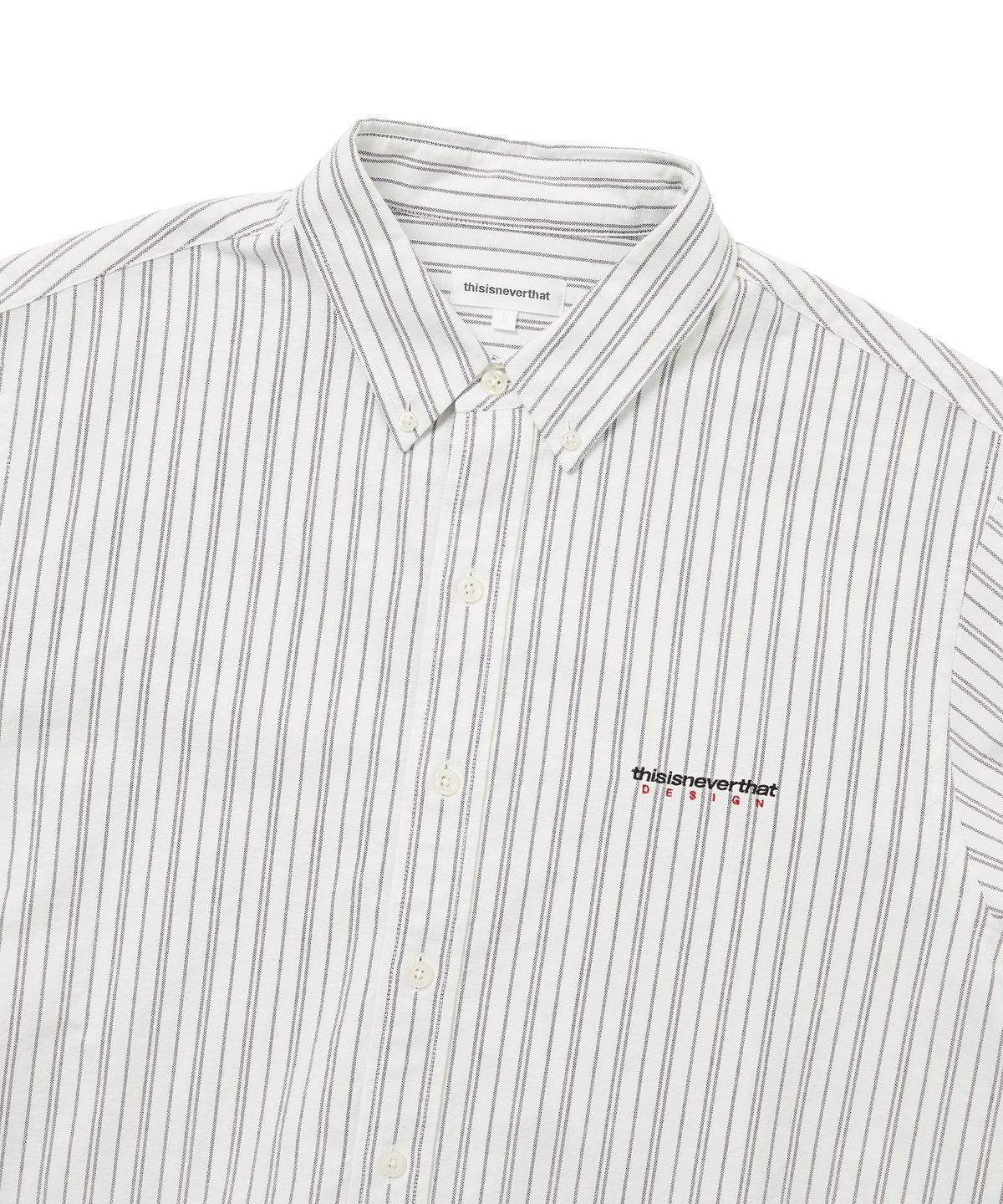 디스이즈네버댓(THISISNEVERTHAT) DSN Striped Oxford Shirt Off White