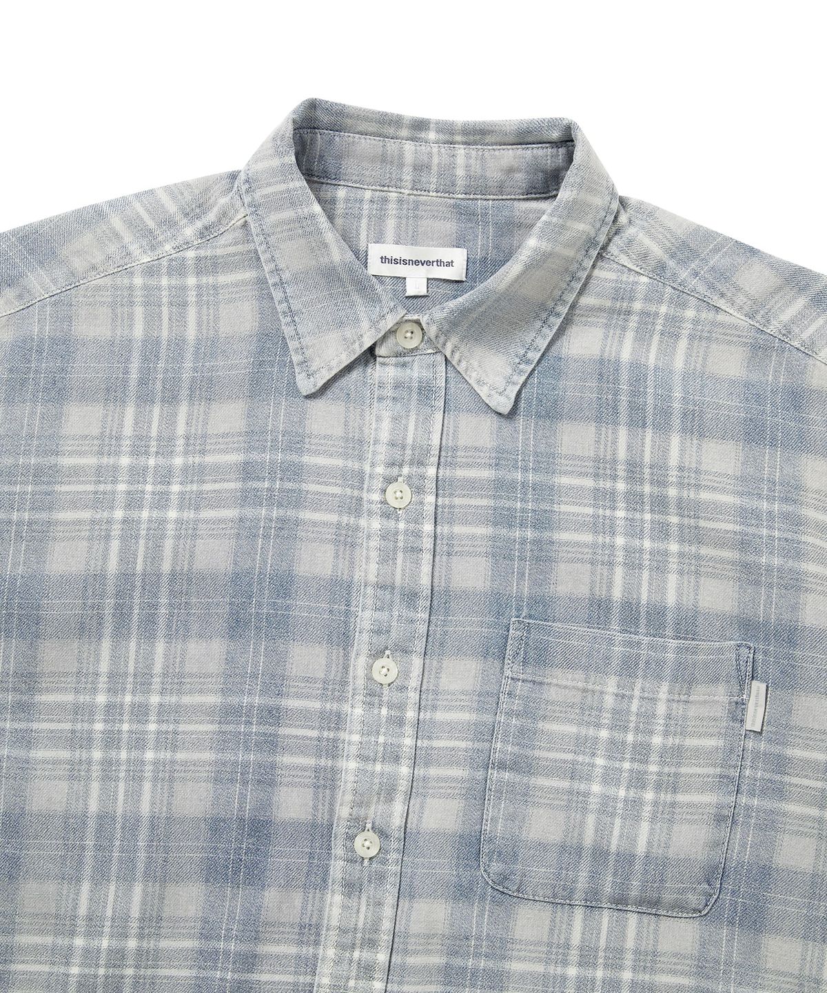 디스이즈네버댓(THISISNEVERTHAT) Washed Check Shirt Blue