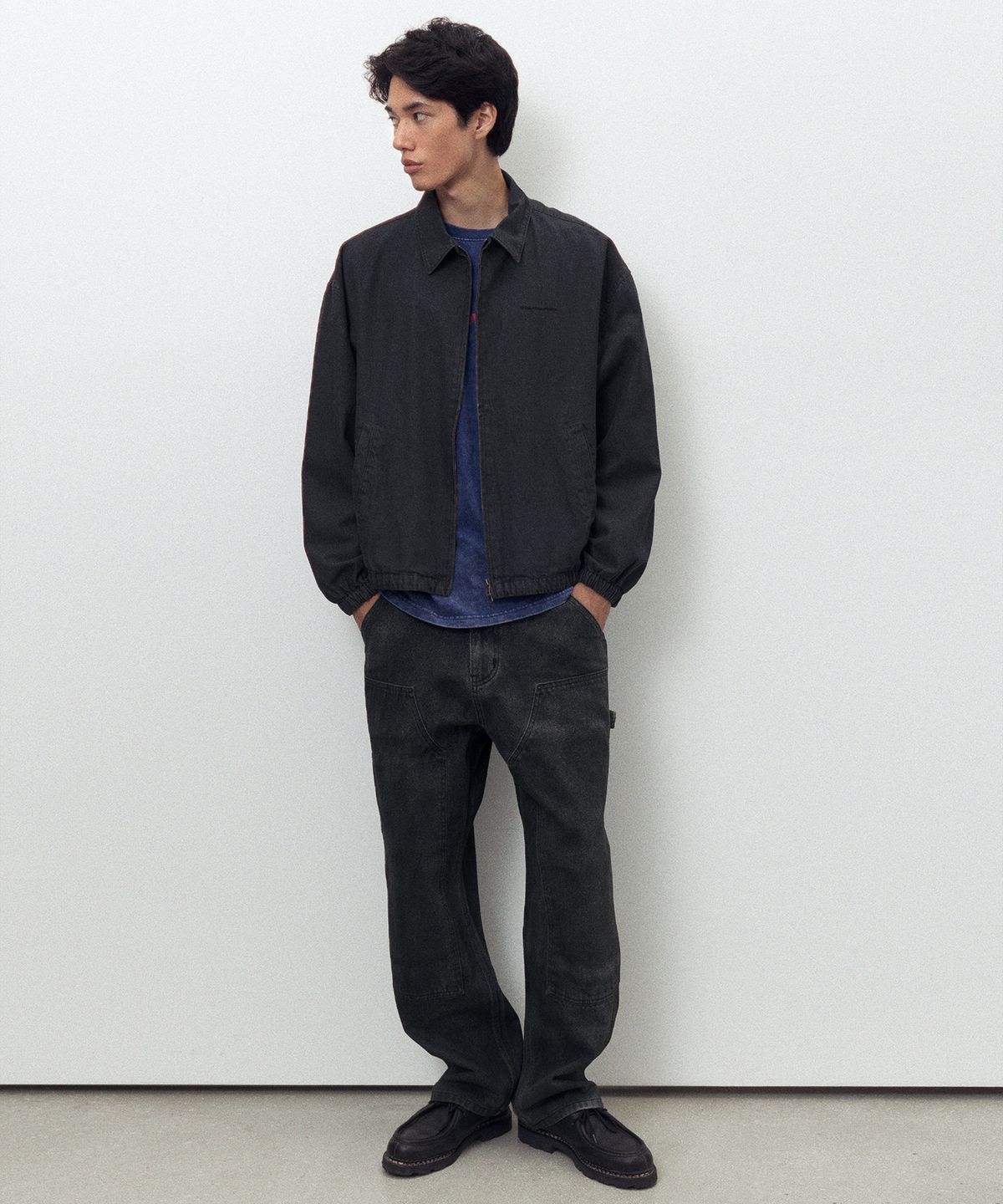 디스이즈네버댓(THISISNEVERTHAT) Denim Blouson Jacket Navy