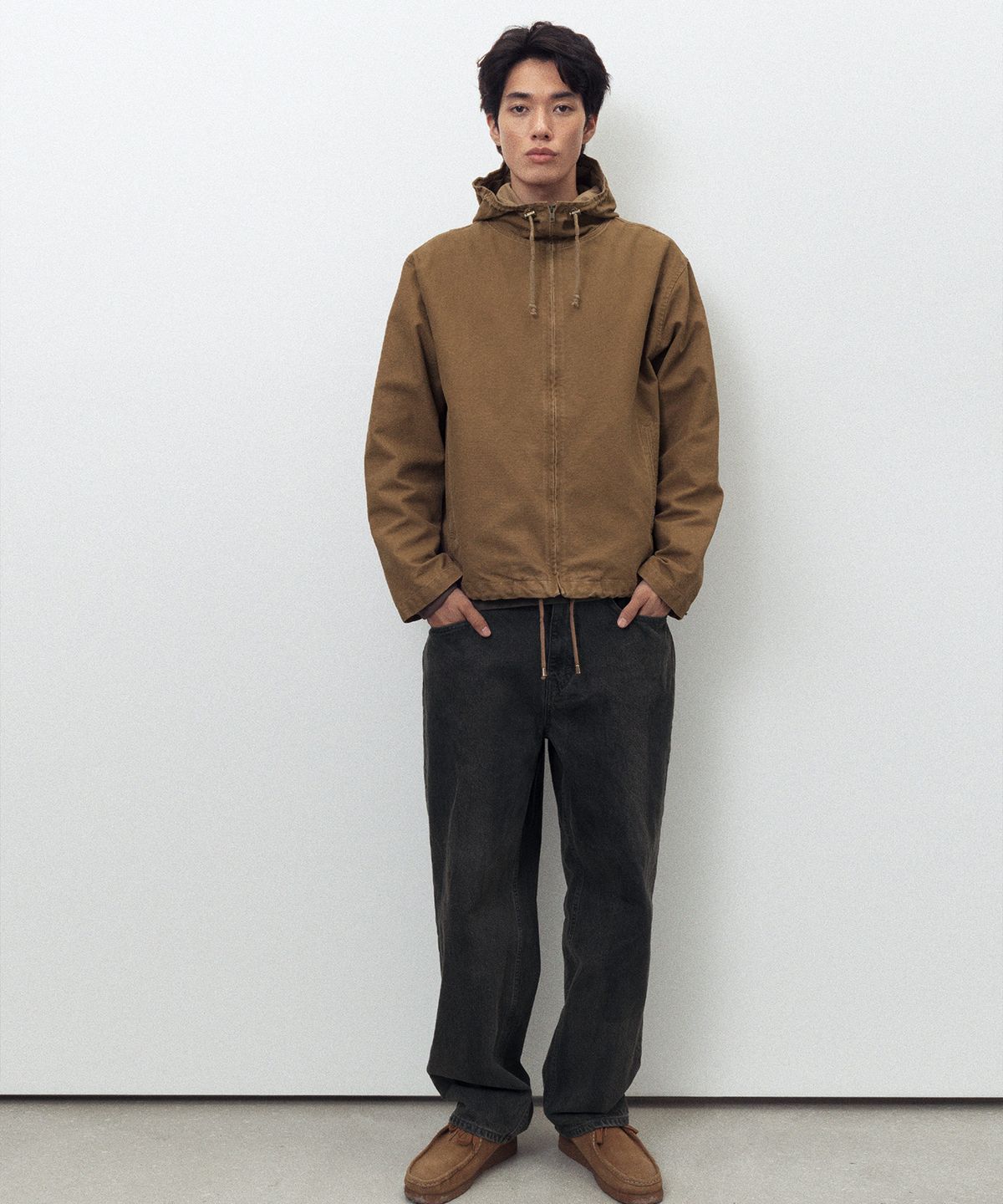 디스이즈네버댓(THISISNEVERTHAT) Canvas Hooded Jacket Light Brown
