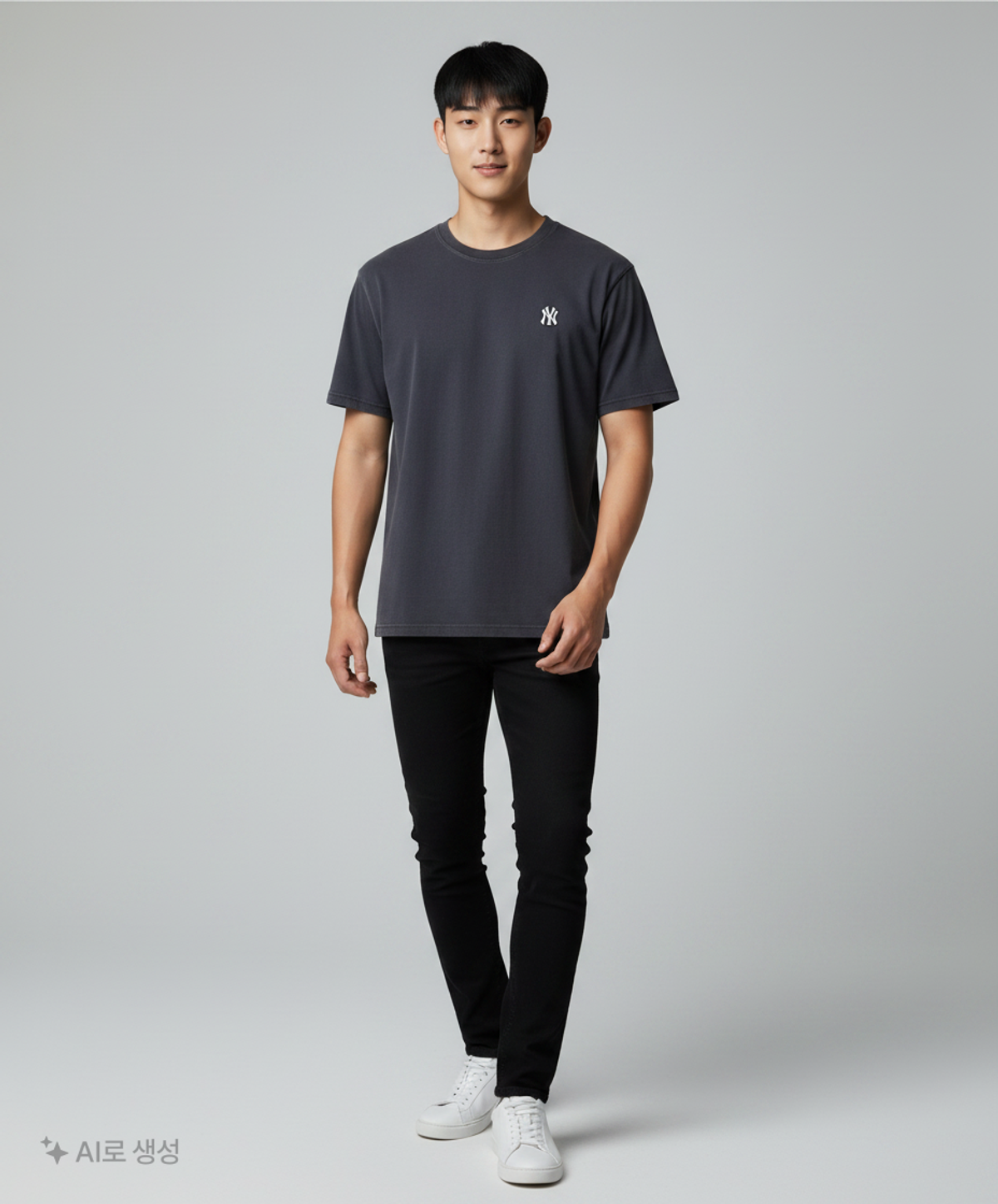 엠엘비(MLB) 베이직 스몰로고 반팔 티셔츠 NY (Black) XL