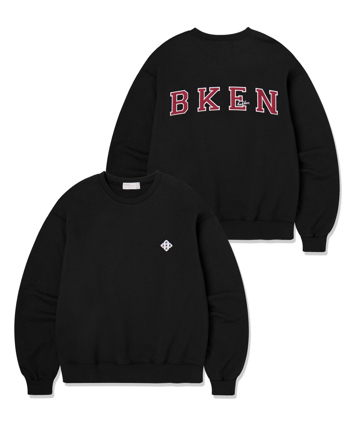 바켄(BAKKEN) [MEN] 다이아 패치 스웨트셔츠 BK5962 (3COLOR)