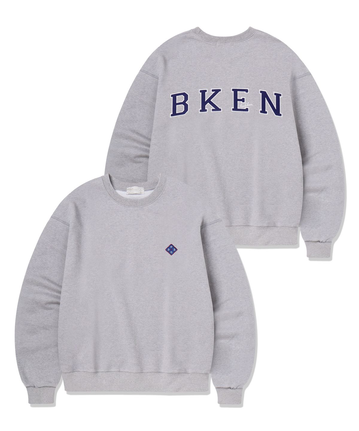 바켄(BAKKEN) [MEN] 다이아 패치 스웨트셔츠 BK5962 (3COLOR)