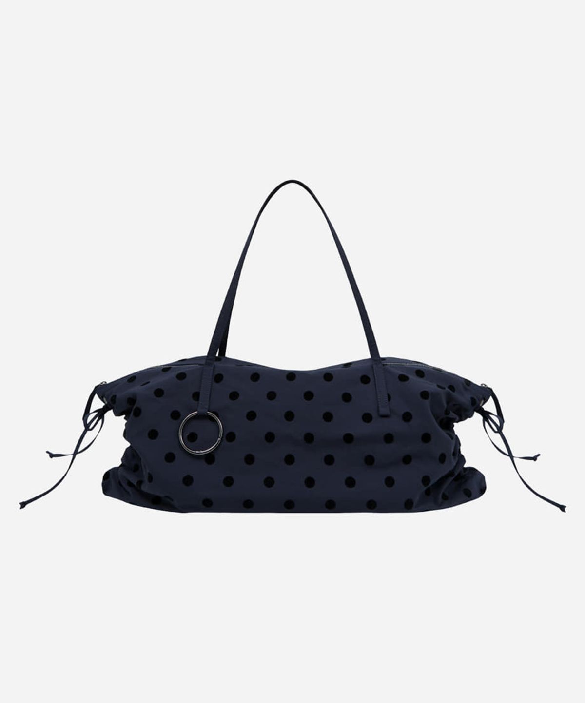콰니(KWANI) Rufflee Dottie Bag Navy - Big