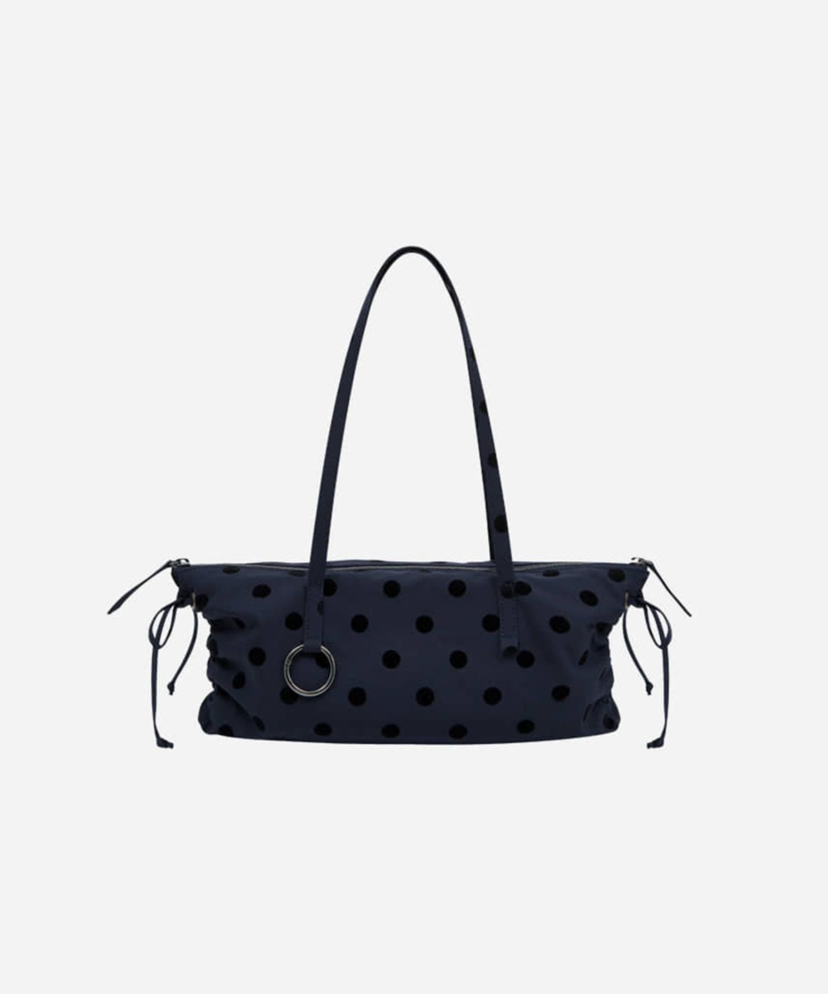 콰니(KWANI) Rufflee Dottie Bag Navy - Small