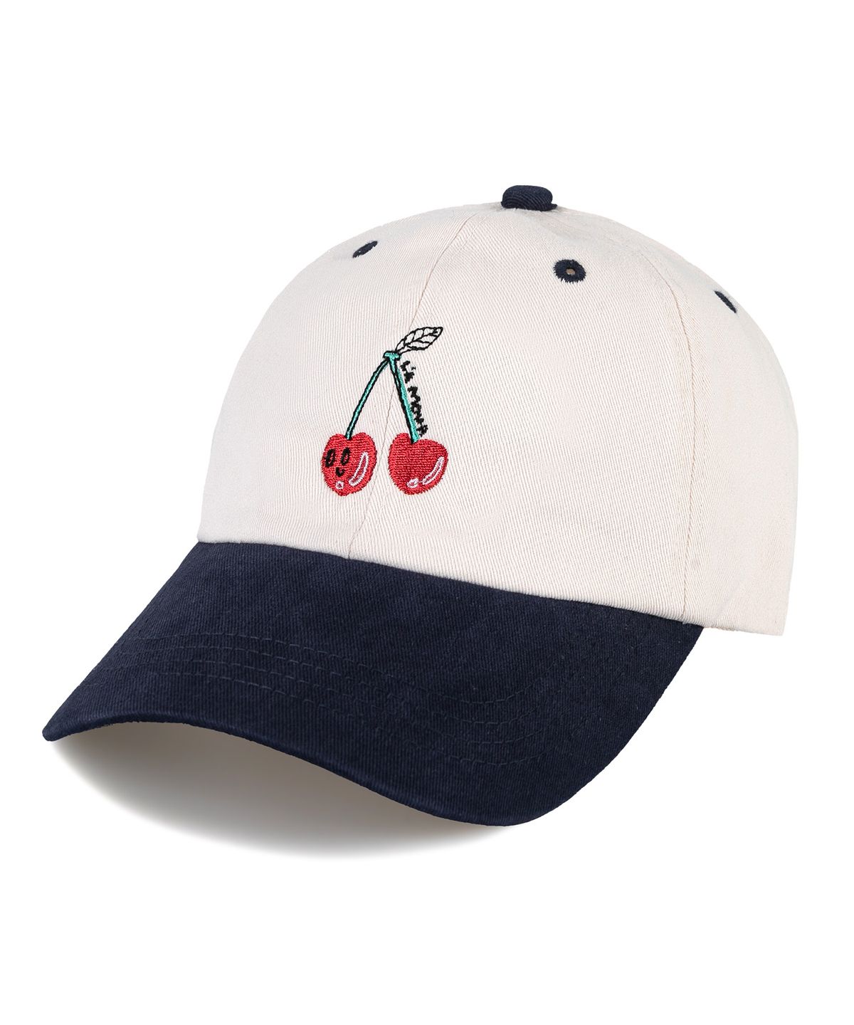 비치스앤 크림 키즈(BEACHESAND CREAM KIDS) 체리 페이스 투톤 볼캡-네이비(cherry face two-tone ball cap)