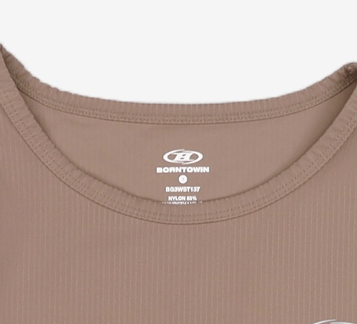 본투윈(BORN TO WIN) W FITNESS RIBBED T-SHIRTS [BLACK] 3