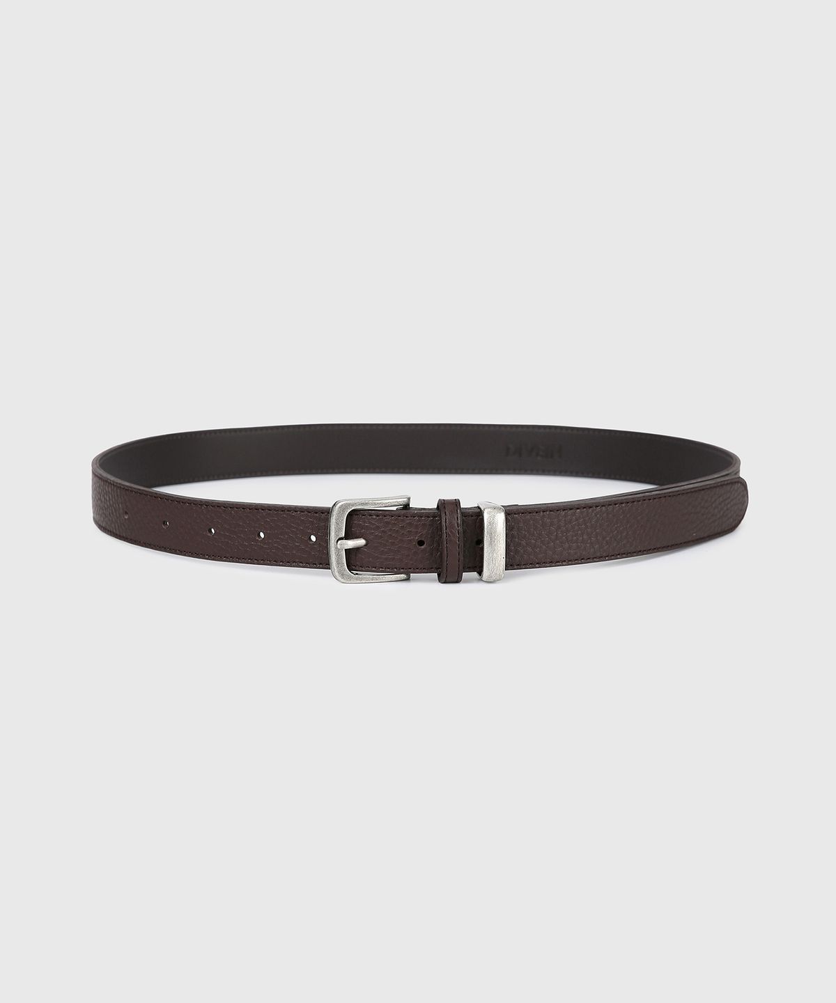 다이브인(DIVEIN) VINTAGE SHRUNKEN LEATHER BELT (BROWN)