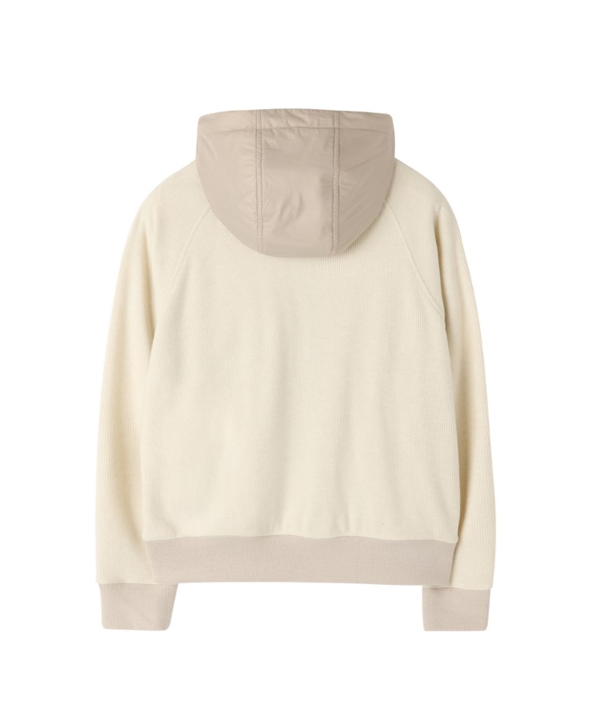 브롬톤 런던(BROMPTON LONDON) W CORDUROY HOODED ZIP-UP - IVORY (P263WFT165)