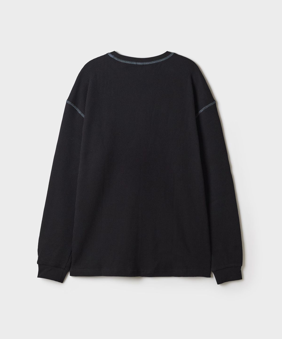 스파오(SPAO) 와플 배색 스티치 긴팔티_SPLWG49C63