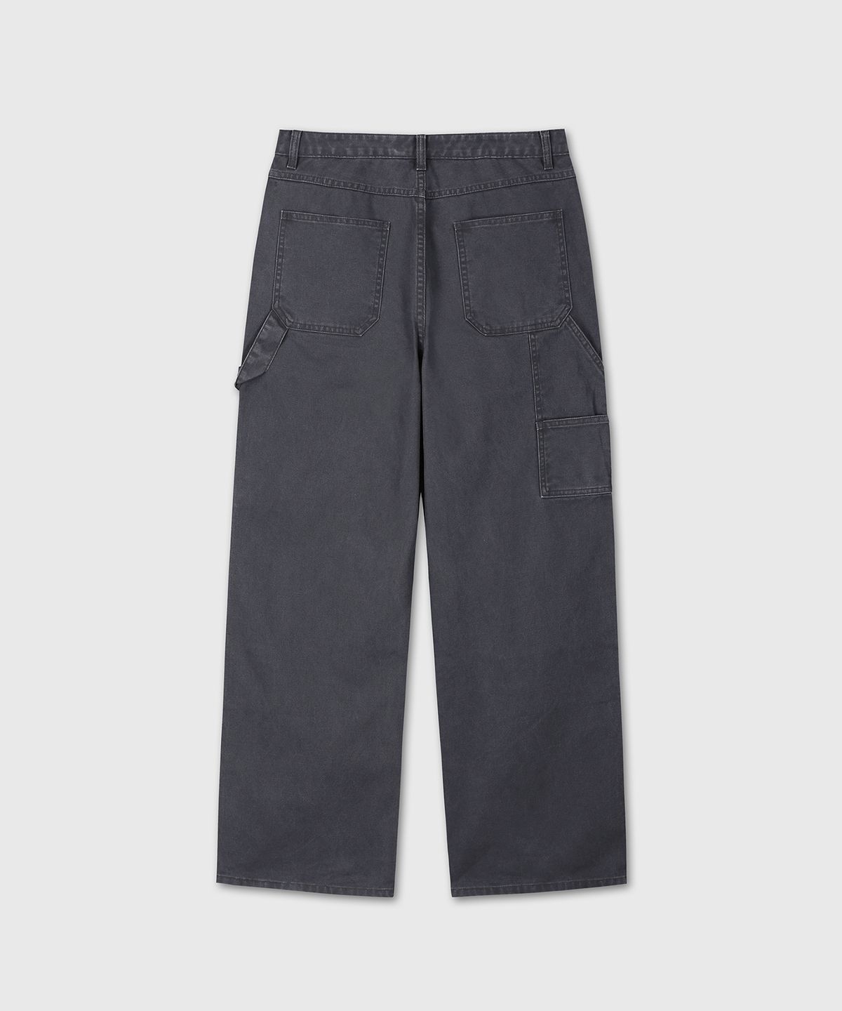 다이브인(DIVEIN) DAMAGED OXFORD DOUBLE KNEE PANTS (CHARCOAL)