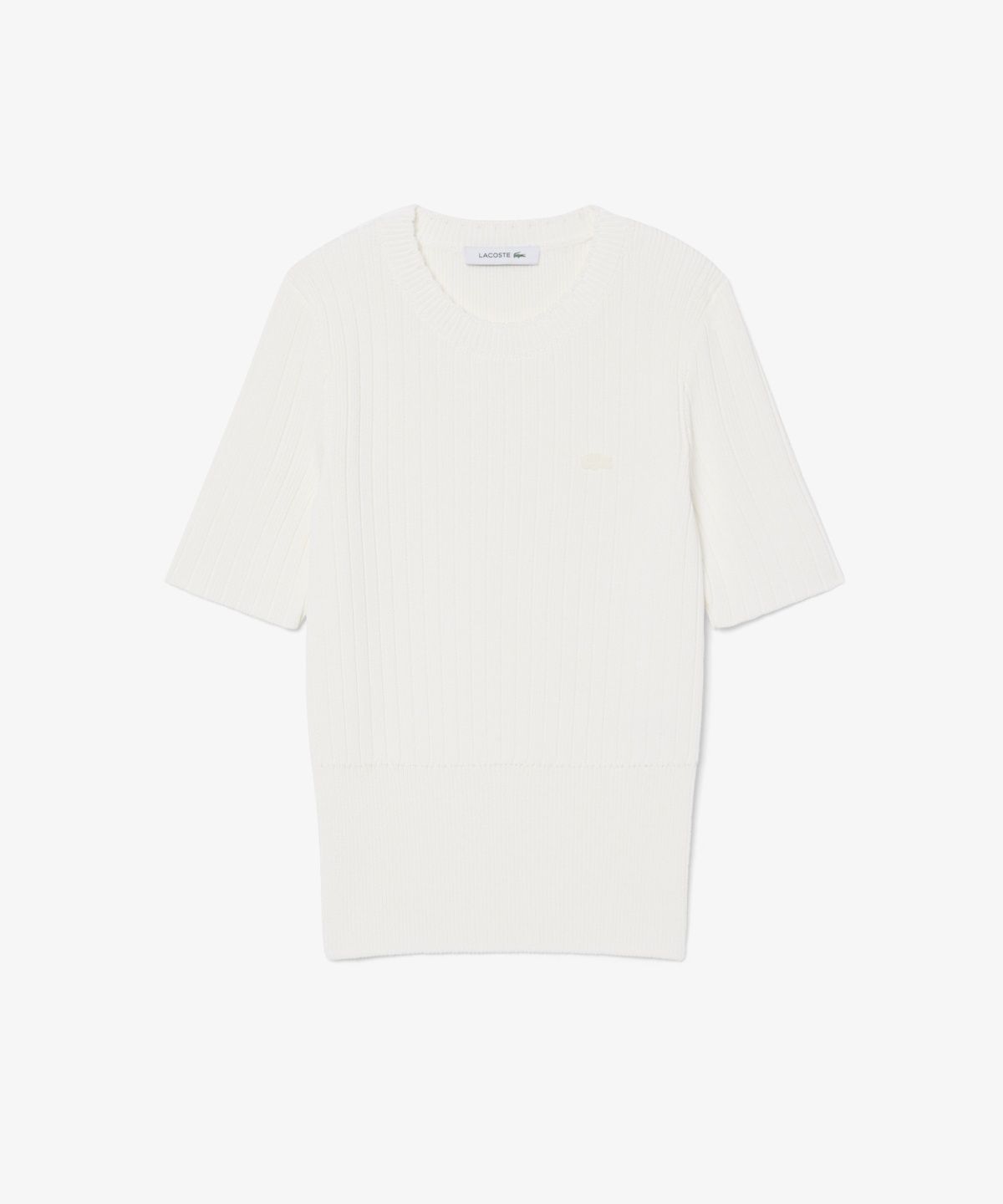 라코스테(LACOSTE) 여성 스캘럽 디테일 반팔 스웨터 AF8254-56N 70V