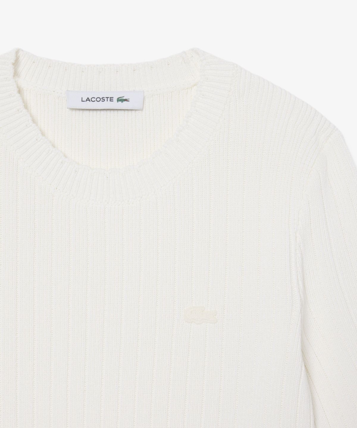라코스테(LACOSTE) 여성 스캘럽 디테일 반팔 스웨터 AF8254-56N 70V