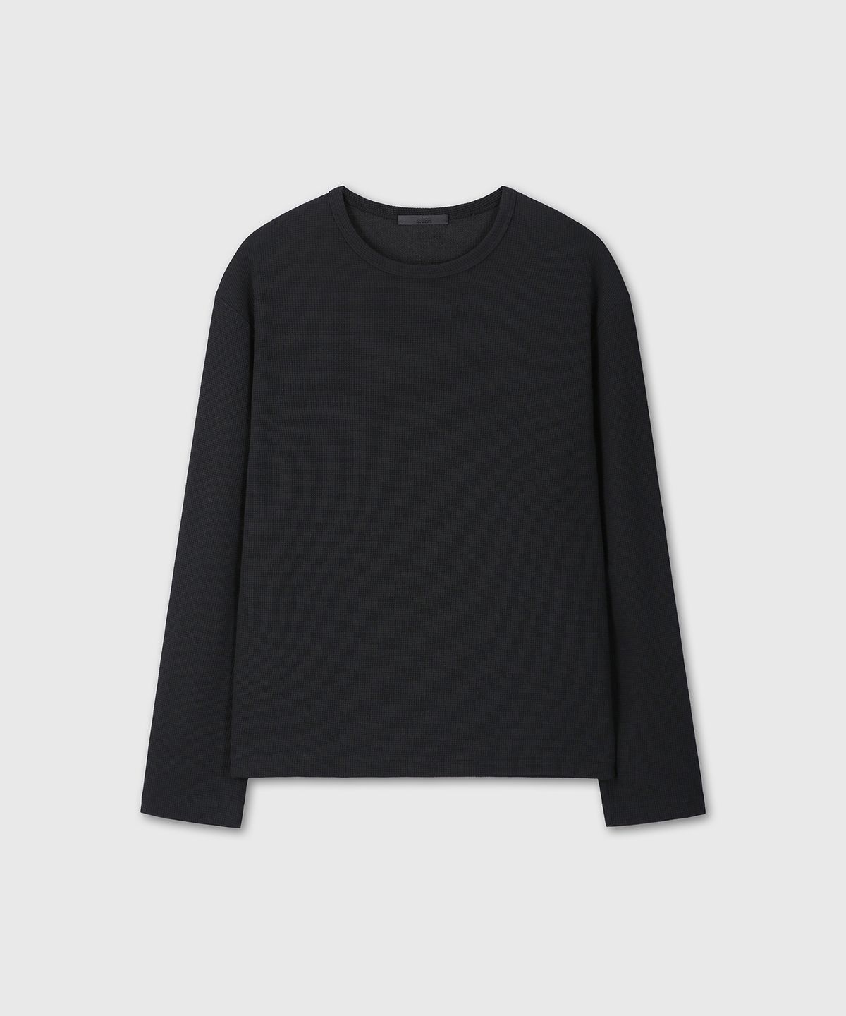다이브인(DIVEIN) UNIFORM WAFFLE LONG SLEEVE (BLACK)
