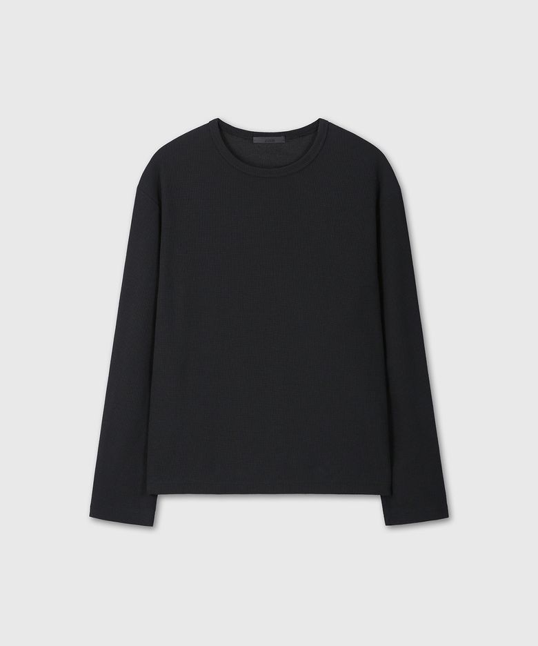 UNIFORM WAFFLE LONG SLEEVE (BLACK)