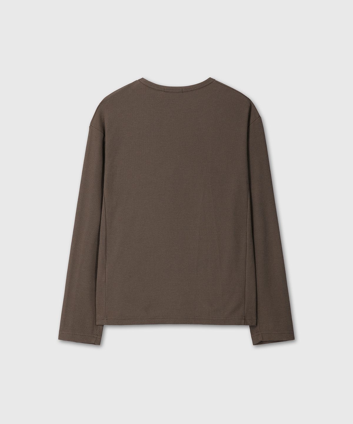 다이브인(DIVEIN) UNIFORM WAFFLE LONG SLEEVE (BROWN)