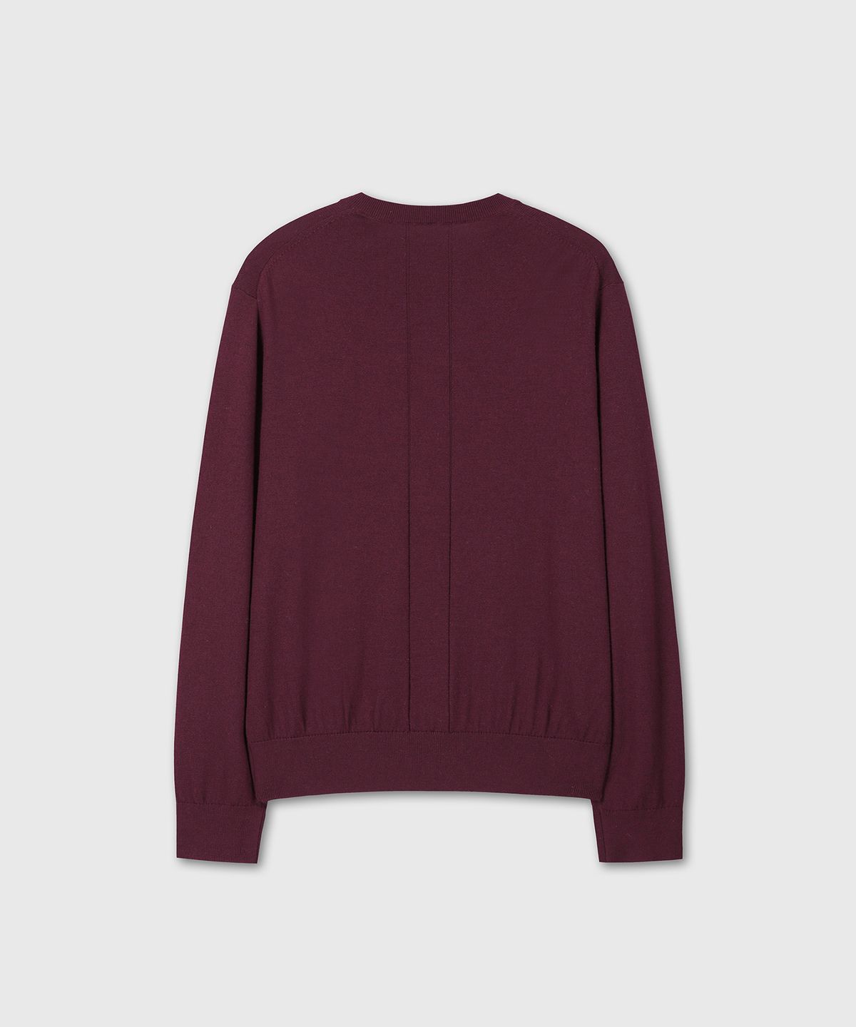 다이브인(DIVEIN) LOOSED FINE WOOL V-NECK KNIT (BURGUNDY)