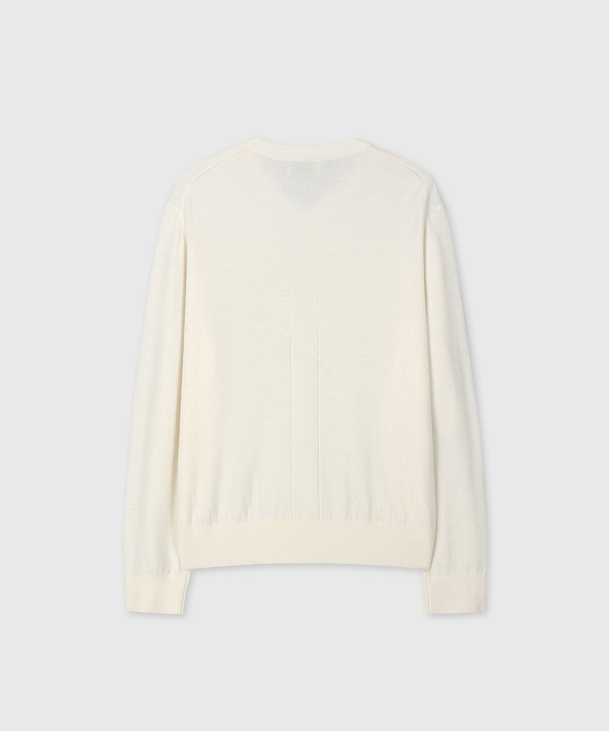 다이브인(DIVEIN) LOOSED FINE WOOL V-NECK KNIT (CREAM)