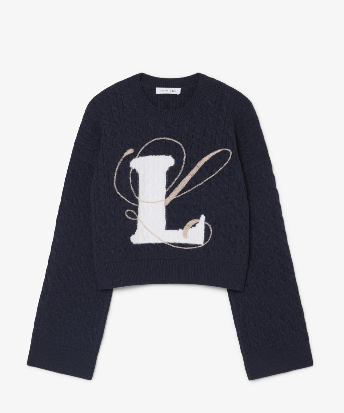 라코스테(LACOSTE) 여성 L로고 케이블 스웨터 AF8253-56N MXQ