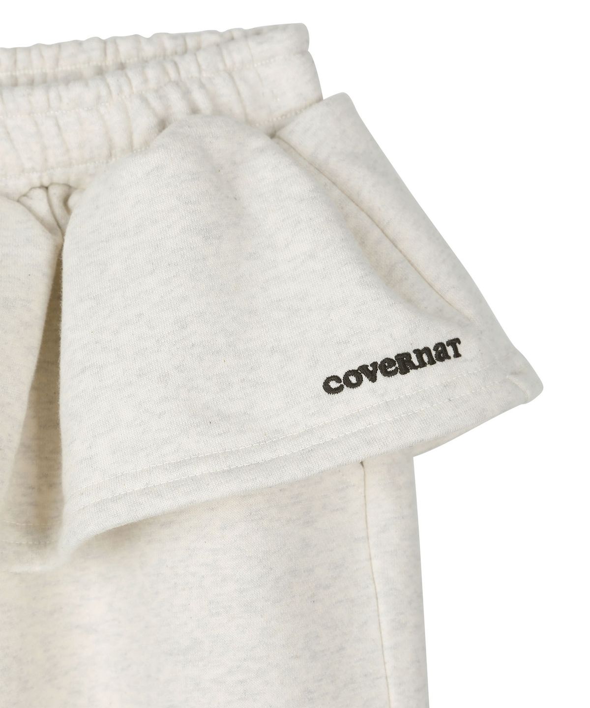 커버낫 키즈(COVERNAT KIDS) 스커트레이어드 와이드 저지 팬츠 오트밀 CK2603JP79OT