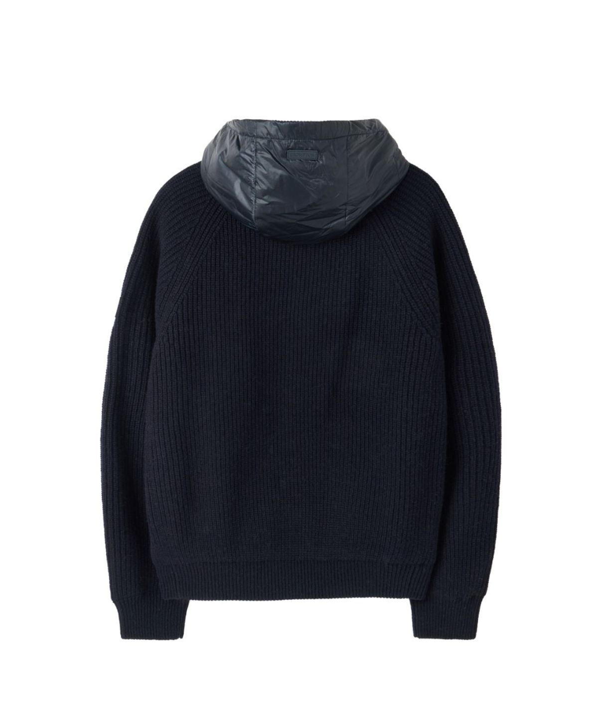 브롬톤 런던(BROMPTON LONDON) DETACHABLE HOOD HYBRID CARDIGAN - D/NAVY (P264MCD131)