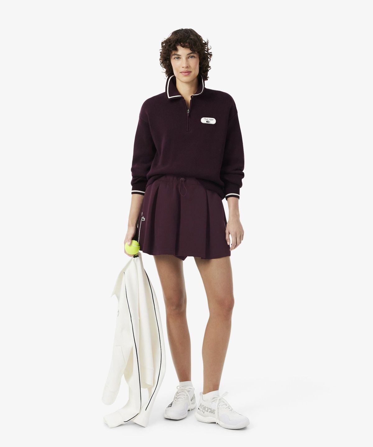 라코스테(LACOSTE) 여성 테니스 헤리티지 피케 쇼츠 GF6775-56N 3KE