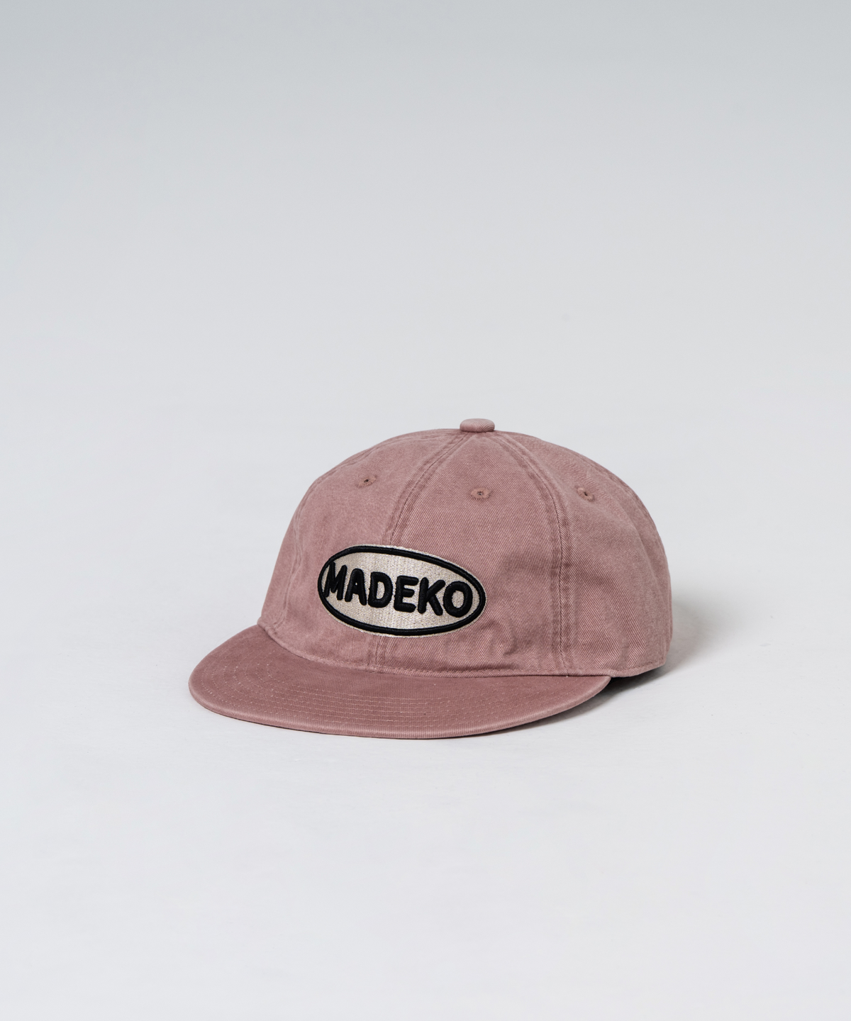 마데코(MADEKO) SIGNATURE LOGO CAP(IVORY/BLACK)_WASHING PINK