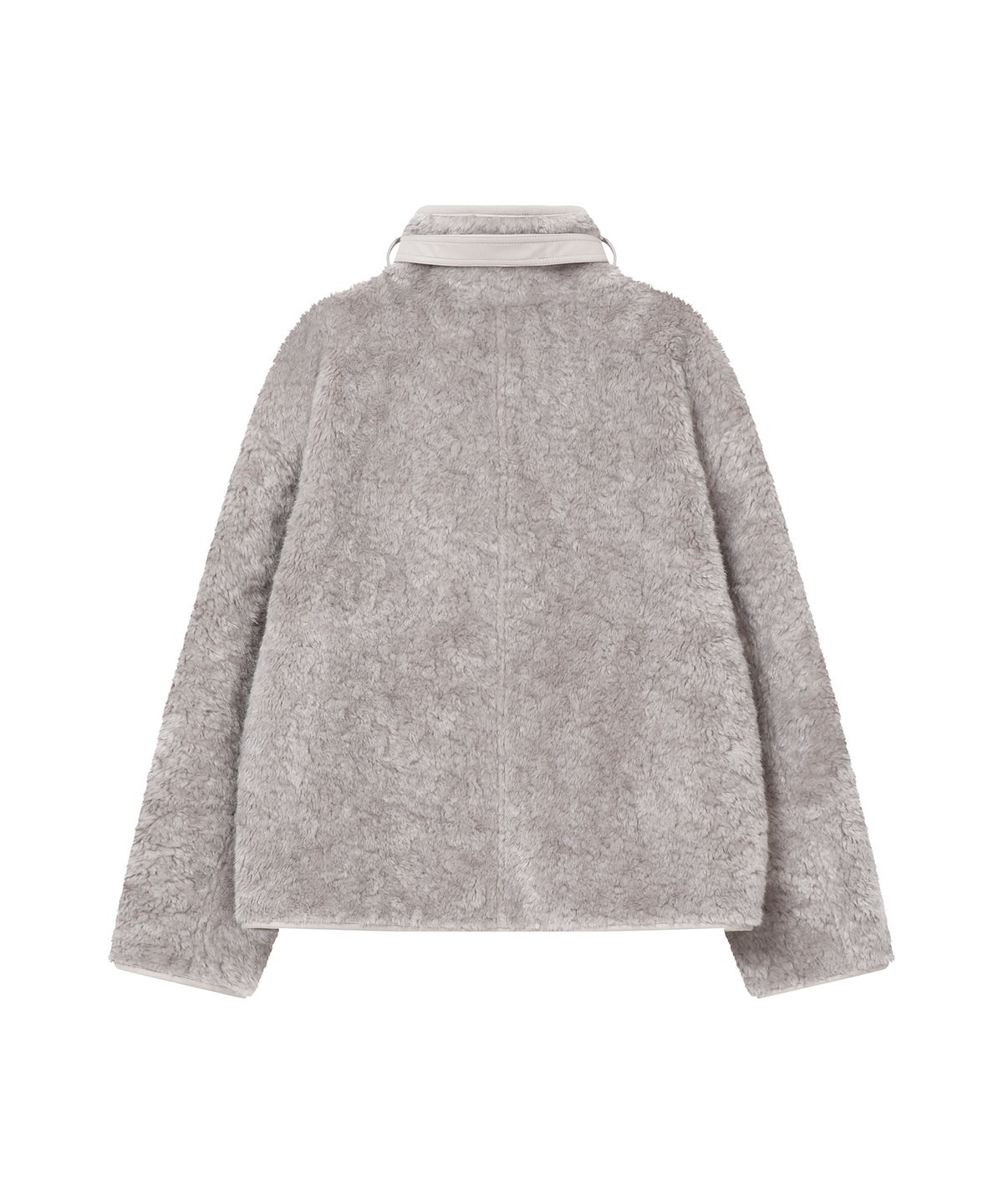 미세키서울(MISEKI SEOUL) Diagonal reversible shearing jacket BEIGE GREY