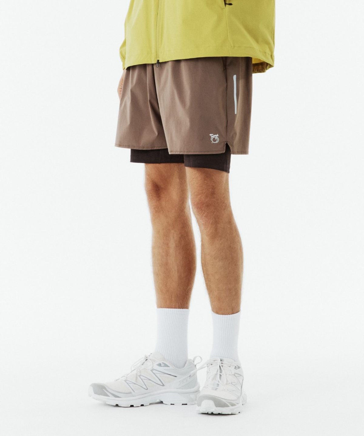 브롬톤 런던(BROMPTON LONDON) SHORTS LEGGINGS - BROWN (P263MLG103)