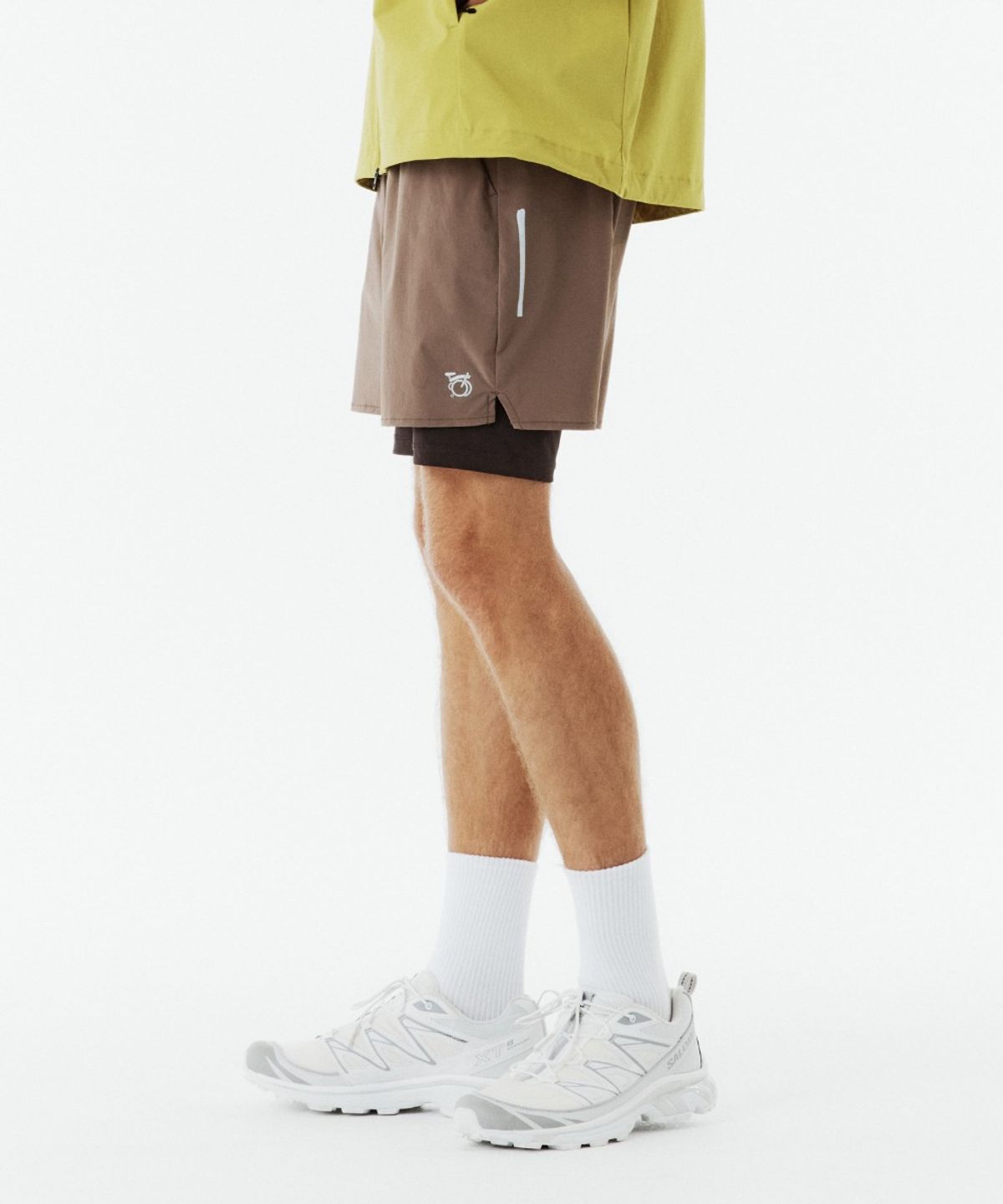 브롬톤 런던(BROMPTON LONDON) SHORTS LEGGINGS - BROWN (P263MLG103)