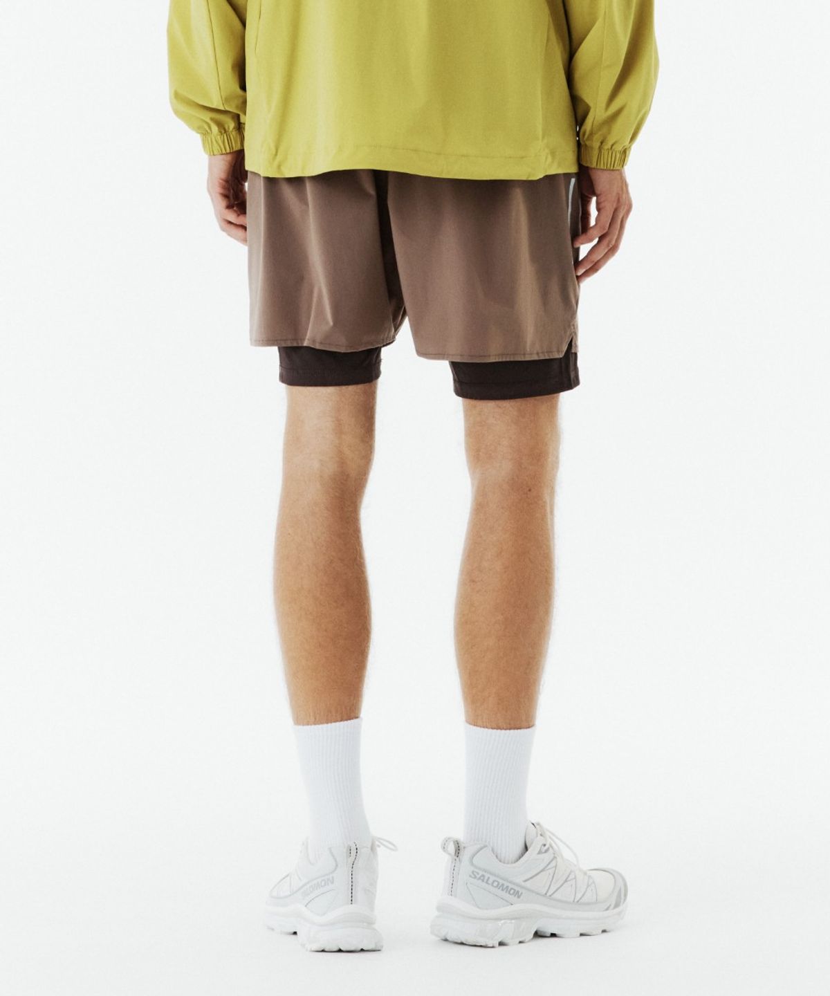 브롬톤 런던(BROMPTON LONDON) SHORTS LEGGINGS - BROWN (P263MLG103)
