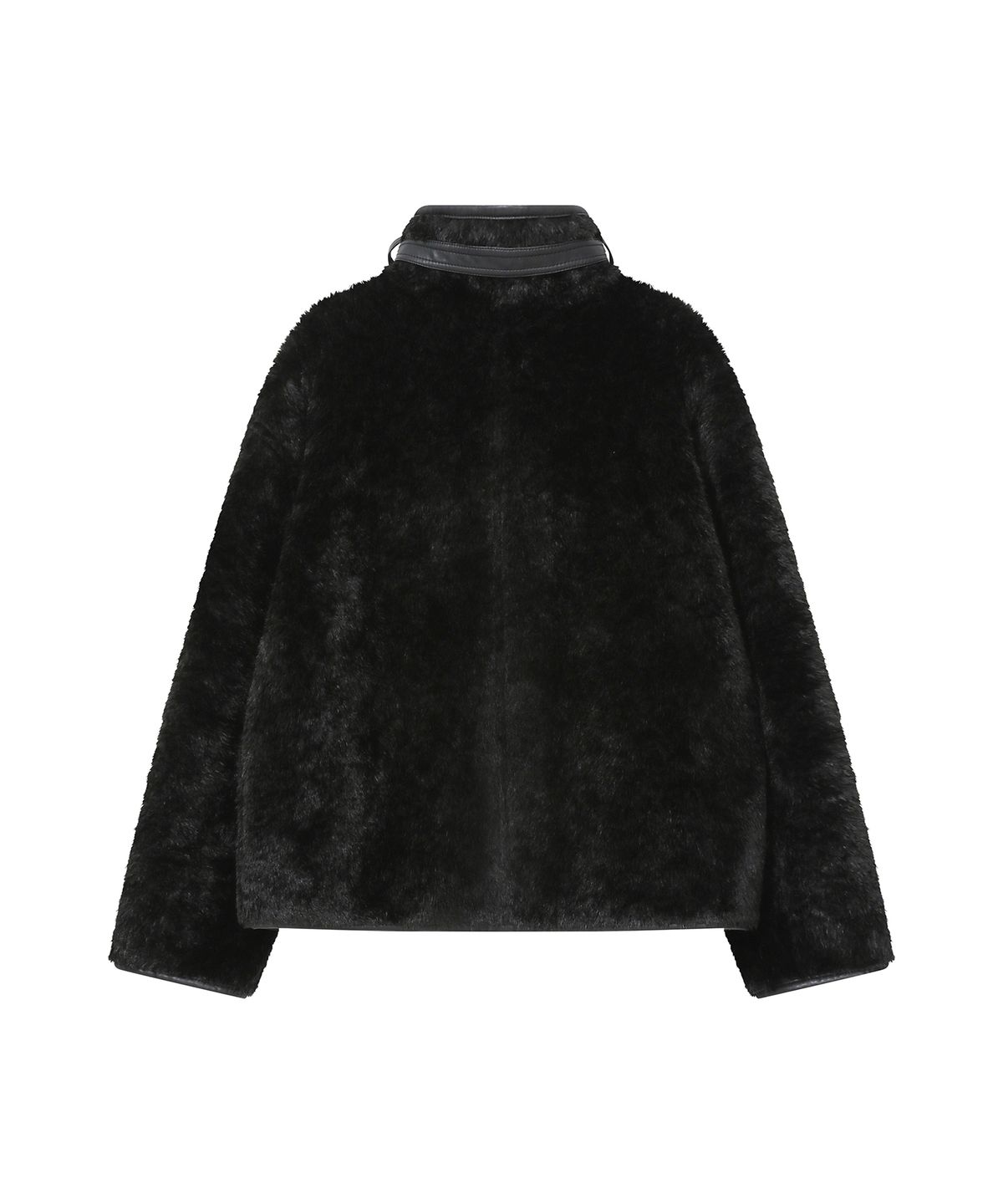 미세키서울(MISEKI SEOUL) Diagonal reversible shearing jacket BLACK
