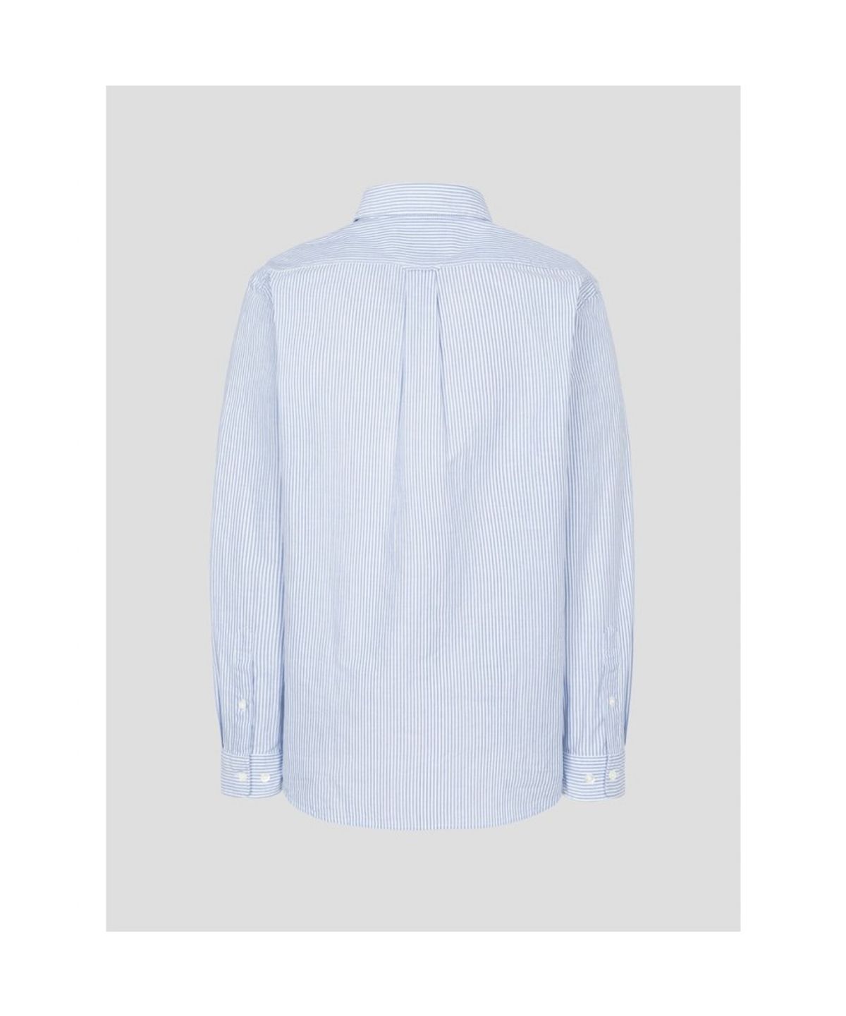 빈폴 멘(BEANPOLE MEN) [Essential] 남녀공용 옥스포드 스트라이프 셔츠  블루