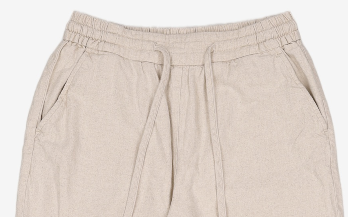 미쏘(MIXXO) 린넨 9부 와이드 스트링 팬츠 MIWTWB622B 24