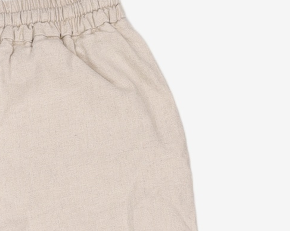 미쏘(MIXXO) 린넨 9부 와이드 스트링 팬츠 MIWTWB622B 24