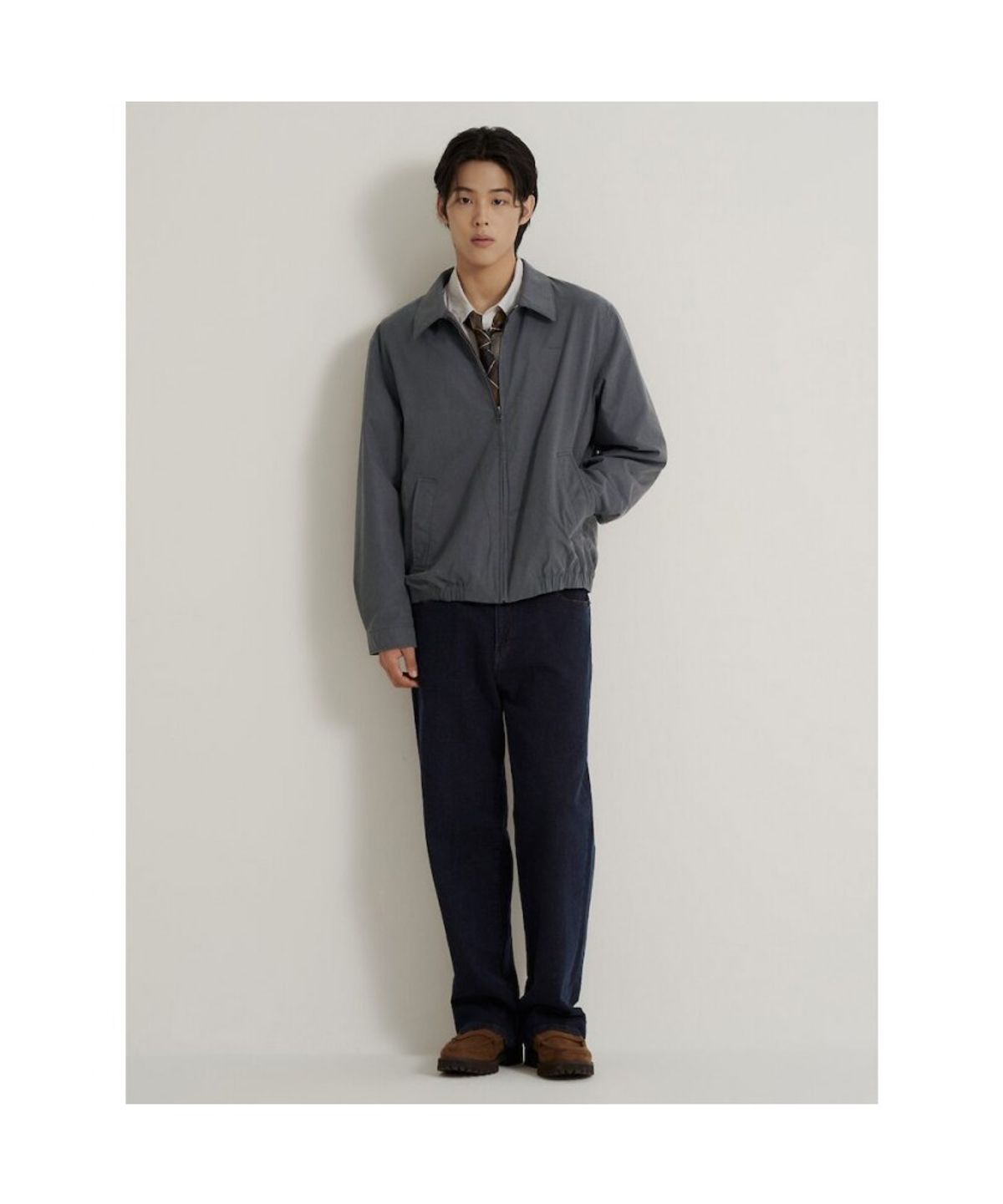 빈폴 멘(BEANPOLE MEN) 코튼텐셀 워시드 드리즐러  애쉬