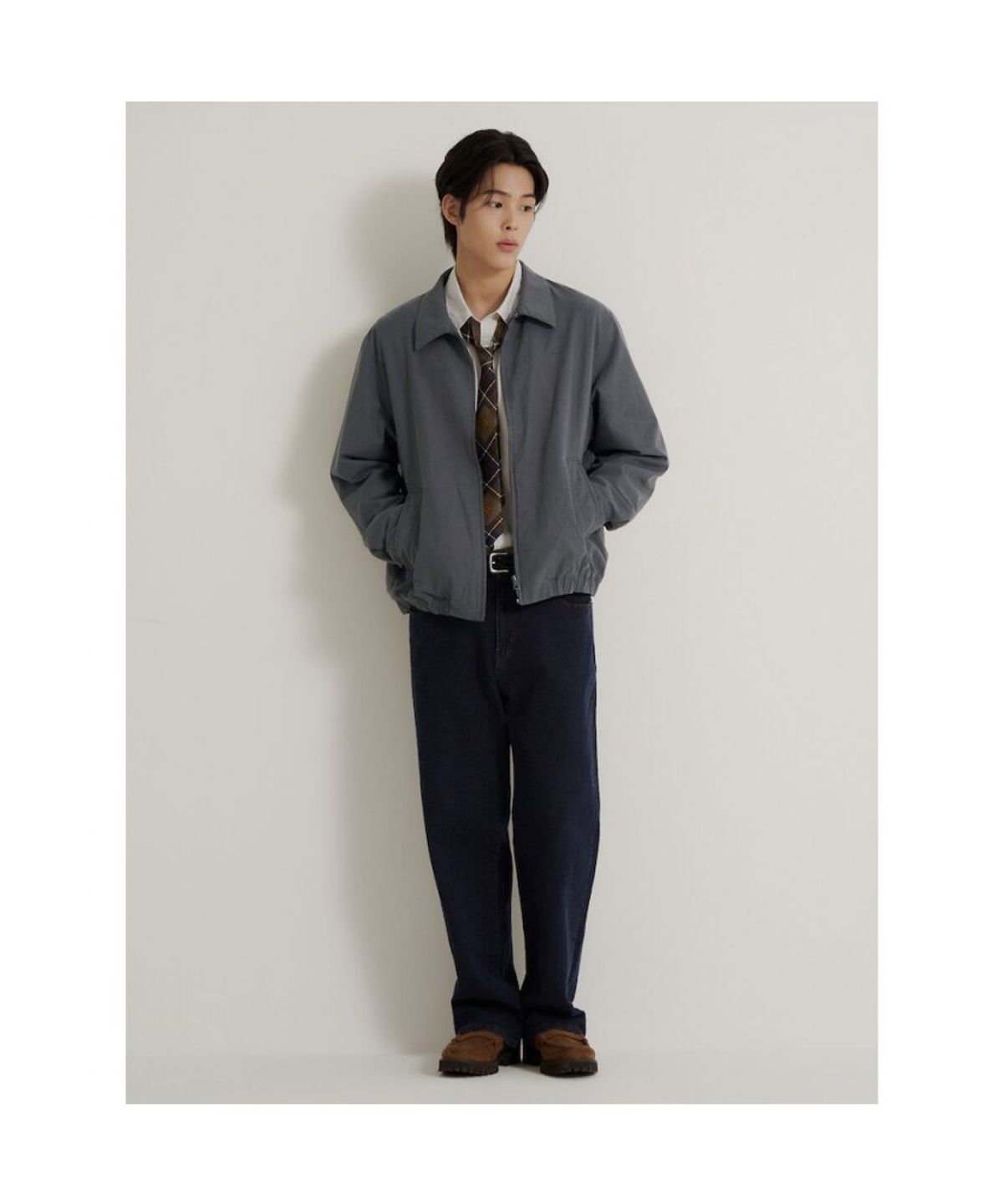 빈폴 멘(BEANPOLE MEN) 코튼텐셀 워시드 드리즐러  애쉬