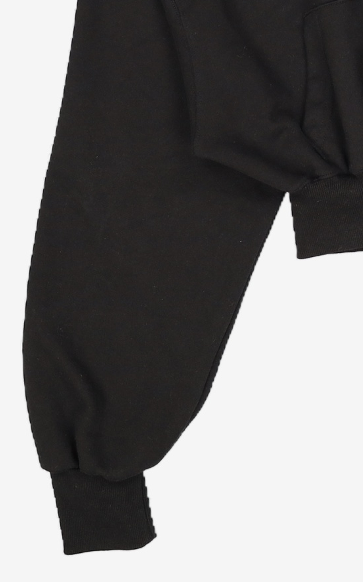 우알롱(WOOALONG) Signature crop hood zip-up - BLACK XS
