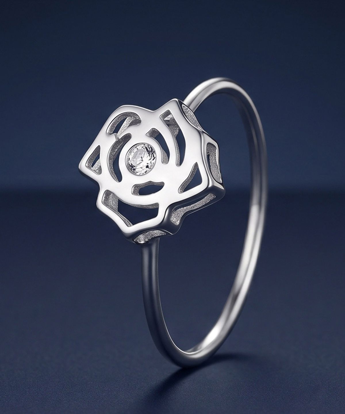 엘렌쥬얼리(HELENE JEWELRY) 실버 925 Silver 레이카 플라워 미스 링 은 실 반지
