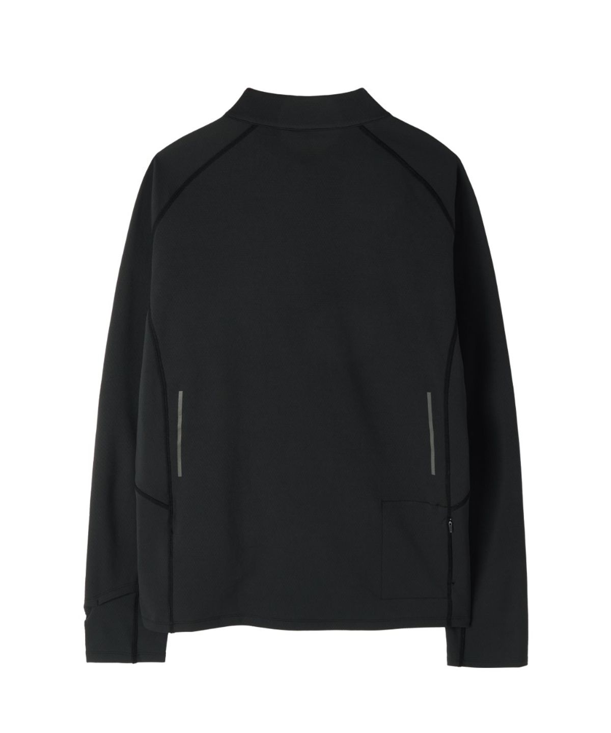 브롬톤 런던(BROMPTON LONDON) RIDEFLOW HALF ZIP-UP - BLACK (P263MPL103)