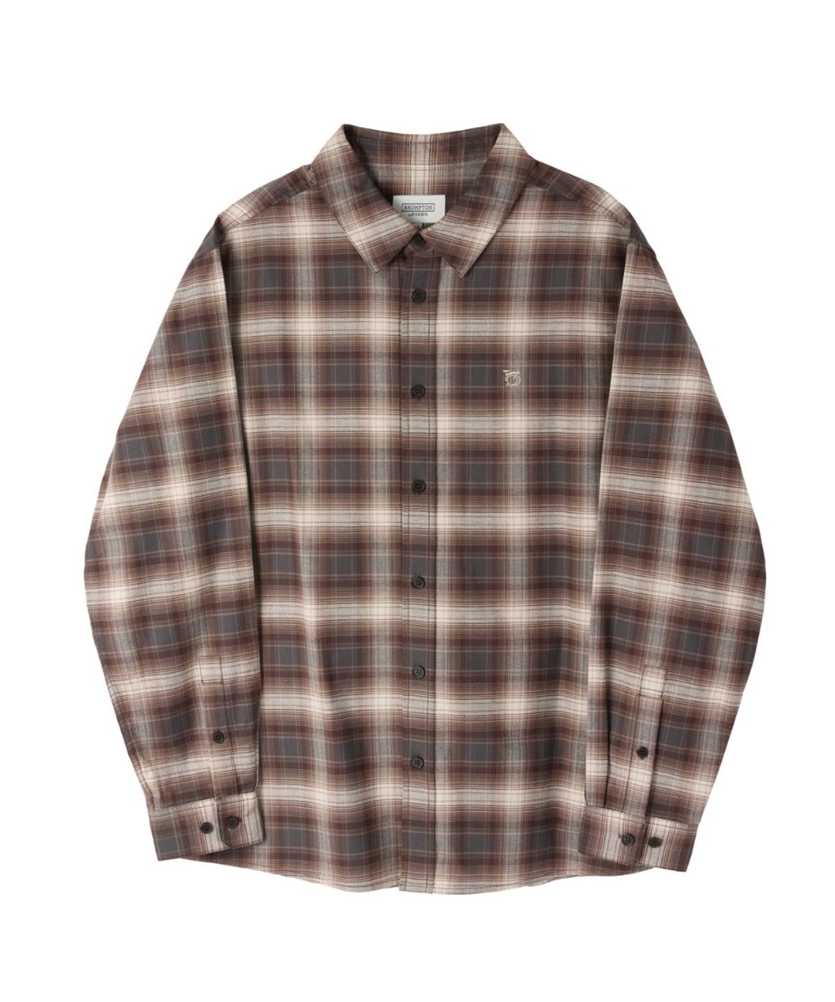 브롬톤 런던(BROMPTON LONDON) BIG CHECK SHIRT - BROWN (P263USH405)