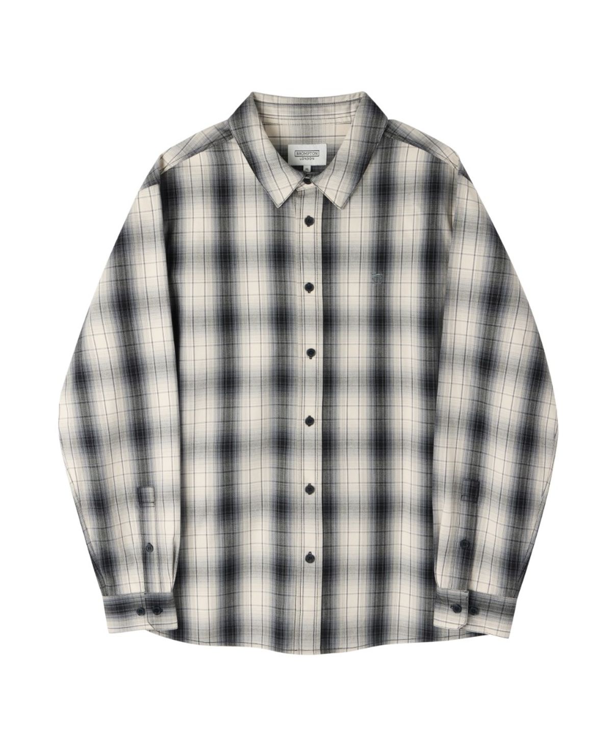 브롬톤 런던(BROMPTON LONDON) BIG CHECK SHIRT - BLACK (P263USH405)