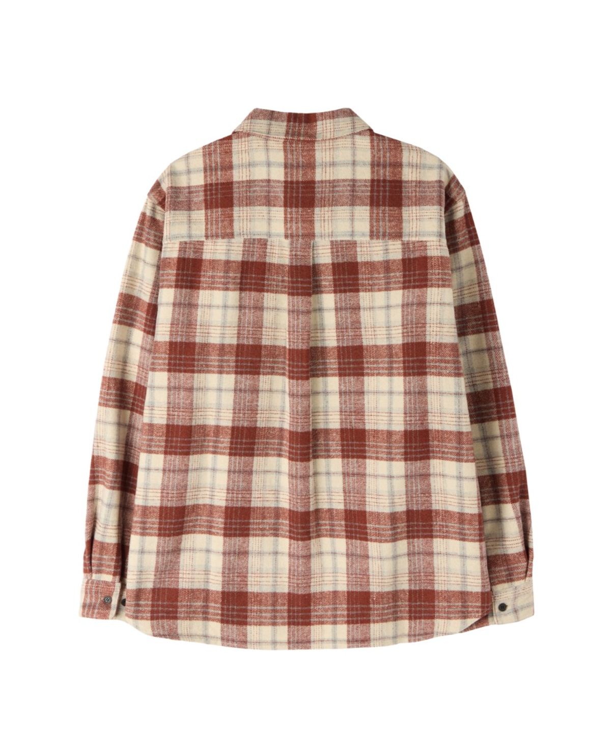 브롬톤 런던(BROMPTON LONDON) FLANNEL BIG CHECK SHIRT - RED (P264USH432)