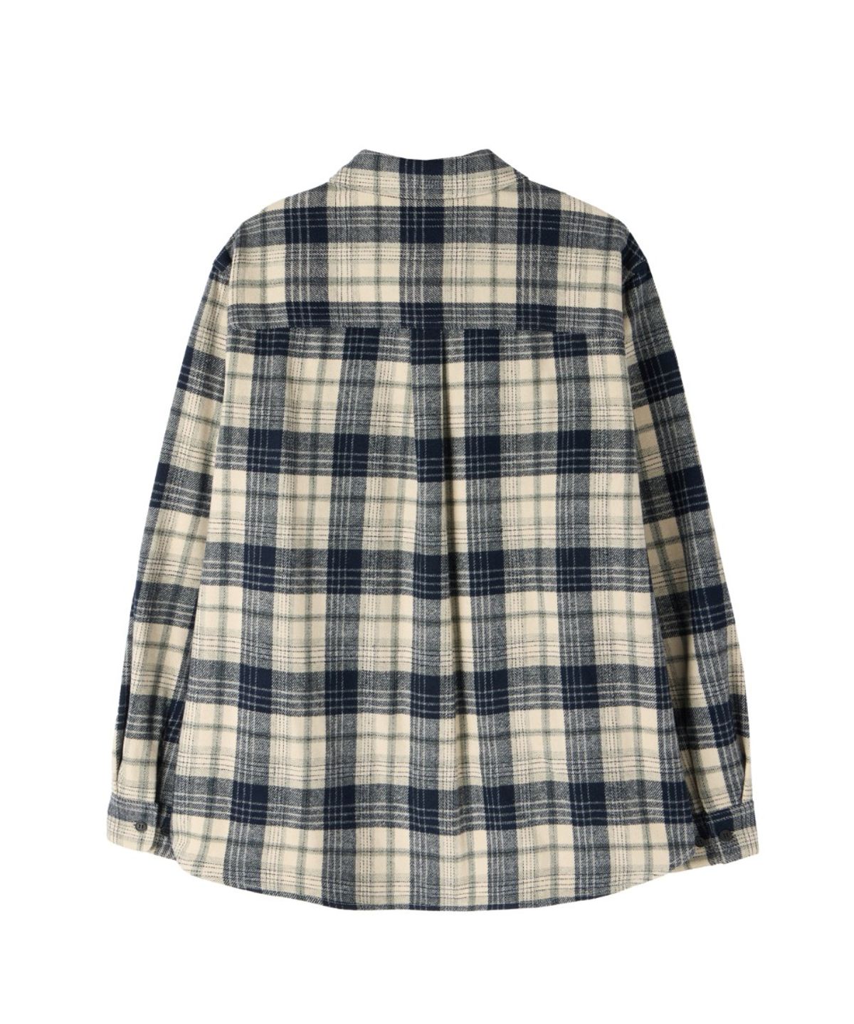 브롬톤 런던(BROMPTON LONDON) FLANNEL BIG CHECK SHIRT - NAVY (P264USH432)