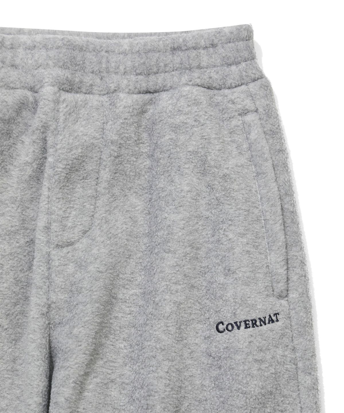 커버낫 키즈(COVERNAT KIDS) 웜온 와이드 테이퍼드 플리스 팬츠 멜란지그레이 CK2604JP09MG